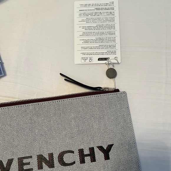 NWT & box!  Givenchy canvas & leather pouch - Picture 6 of 7